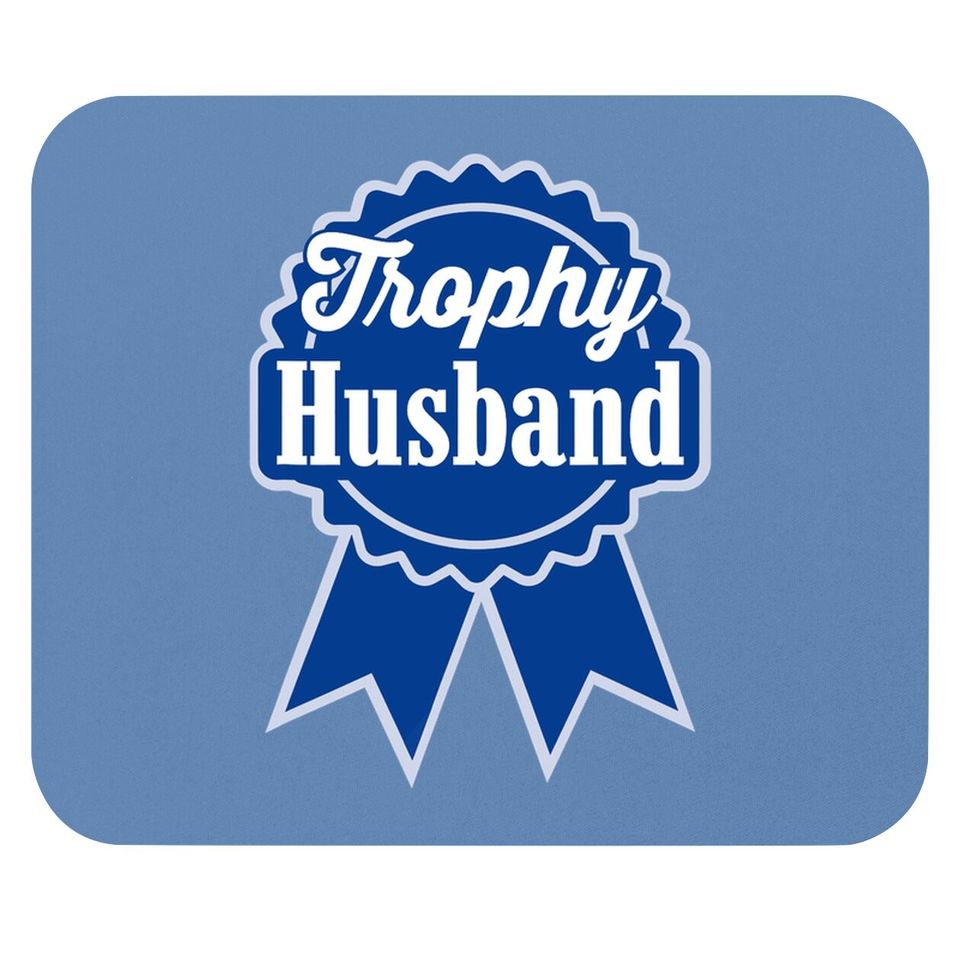 Trophy Husband Retro Ribbon Style Mouse Pad