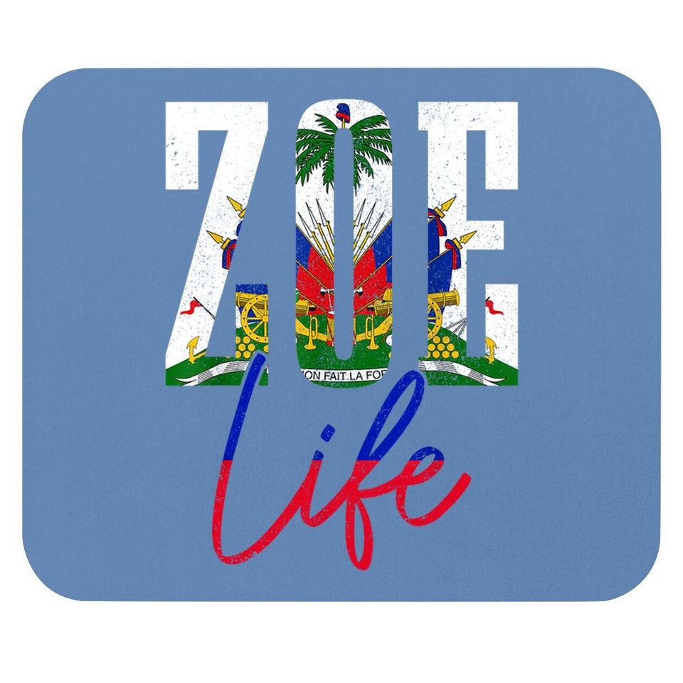Haiti Flag Zoe Haitian Life Pride Mouse Pad