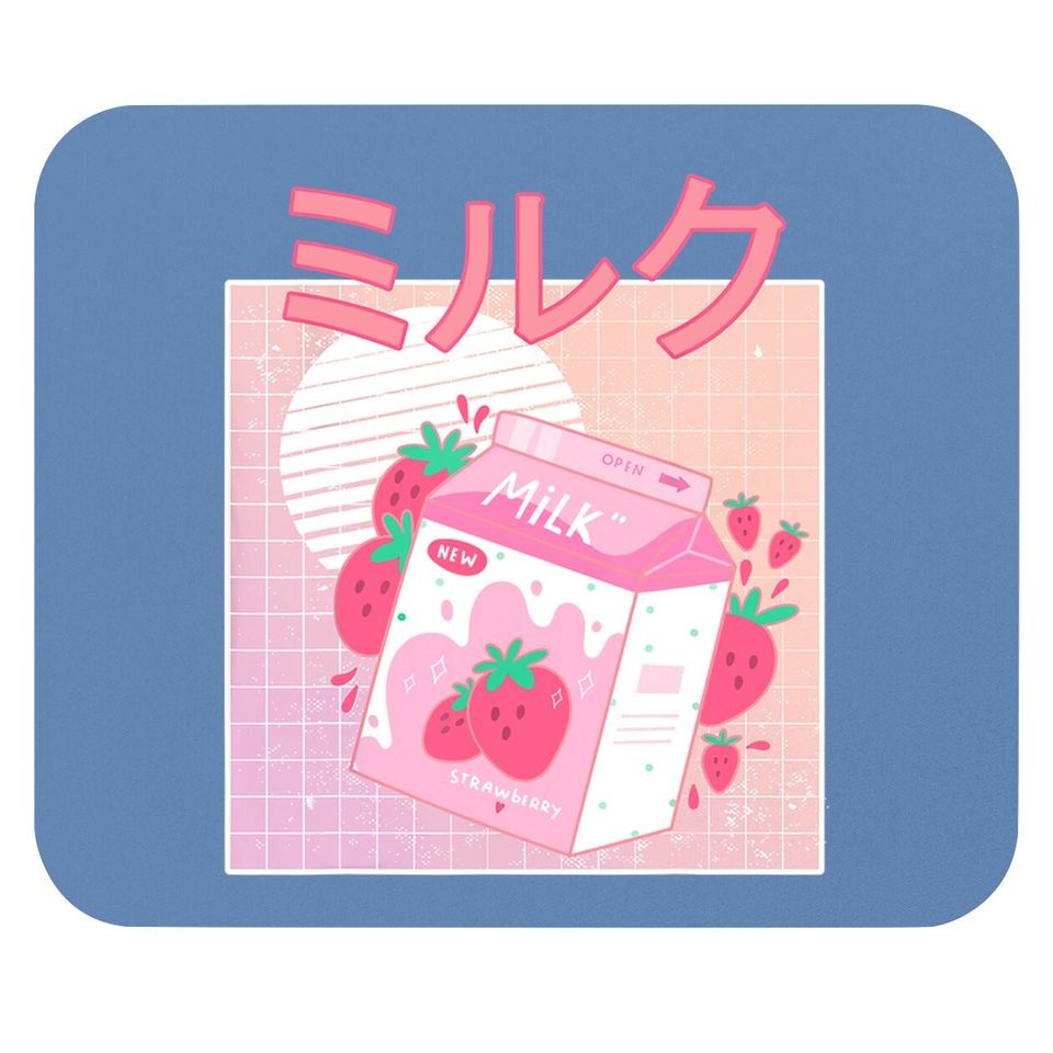 Japanese Kawaii Strawberry Milk Shake Carton Mouse Pad
