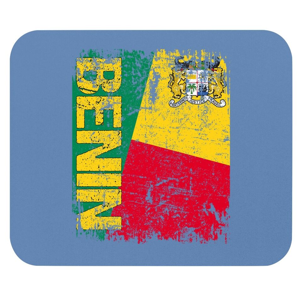 Benin Mouse Pad Flag Vintage