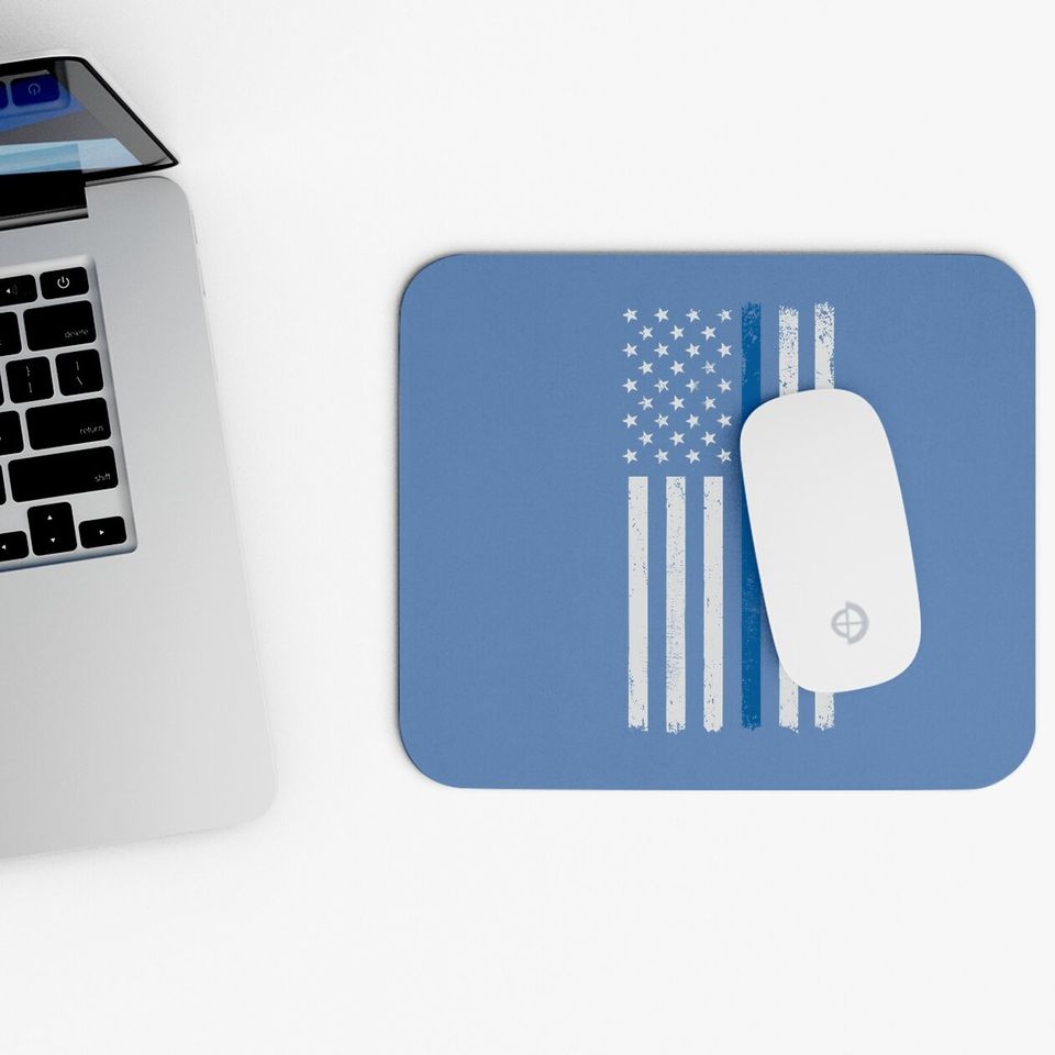American Flag Thin Blue Line Police Support Lives Matter Us Mouse Pad