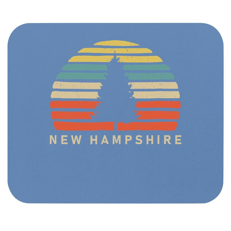Retro Sunset New Hampshire Mouse Pad