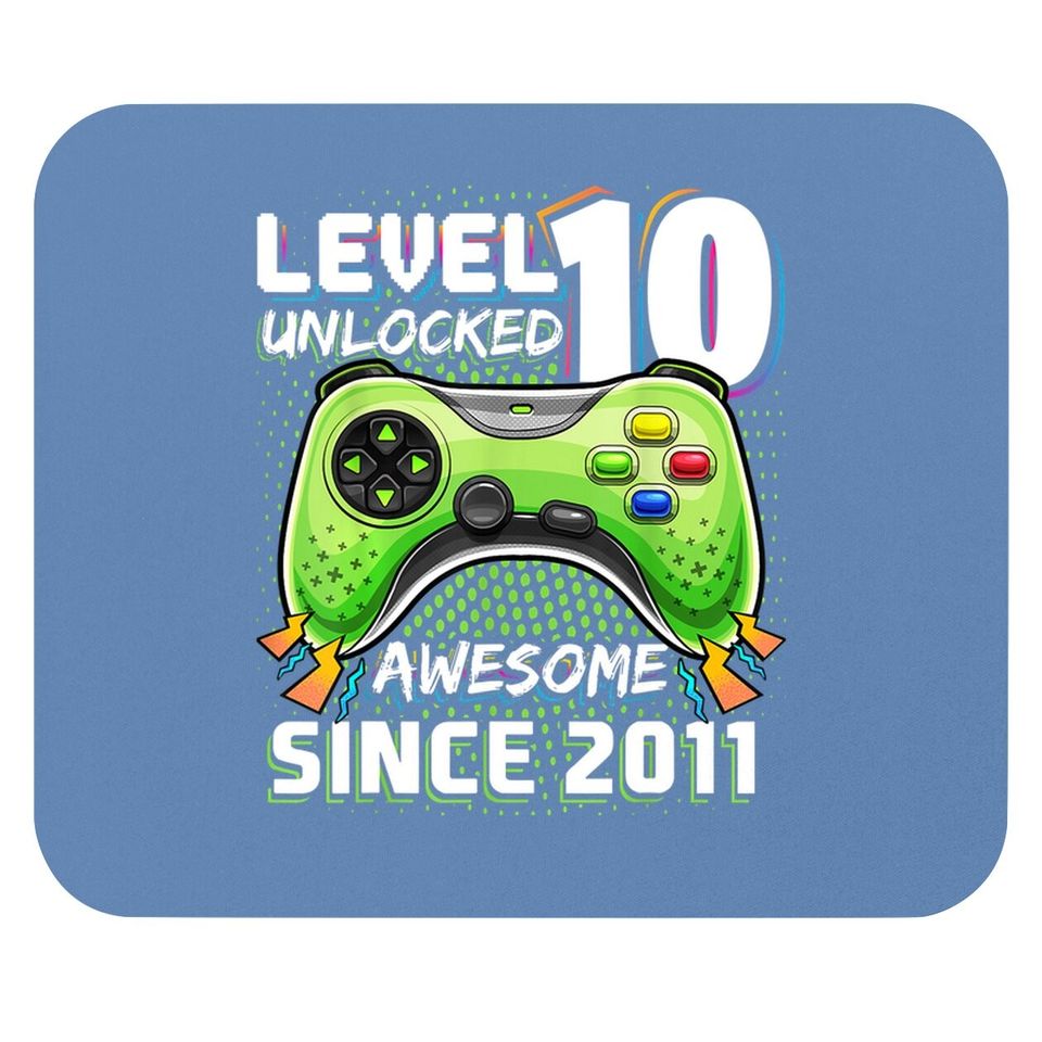 Level 10 Unlocked Awesome Video Game Gift Mouse Pad