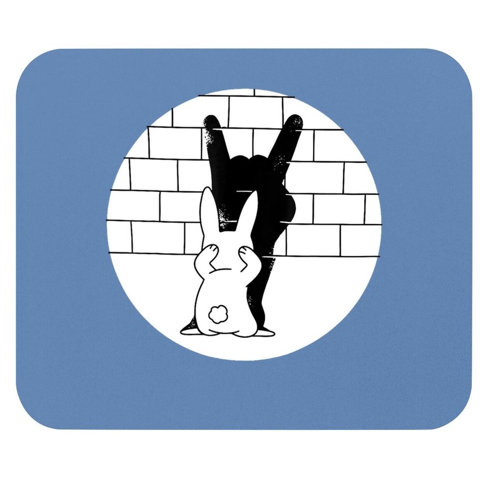 Rabbit Bunny Animal Shadow Puppet Mouse Pad
