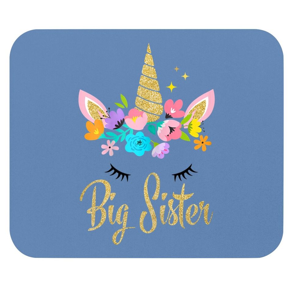 Unicorn Big Sister Mouse Pad I'm Going To Be A Big Sister T