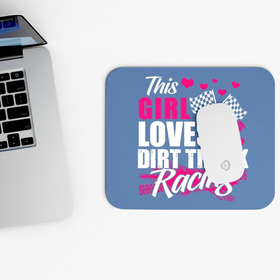 This Girl Loves Dirt Track Racing Racer Lover Mouse Pad