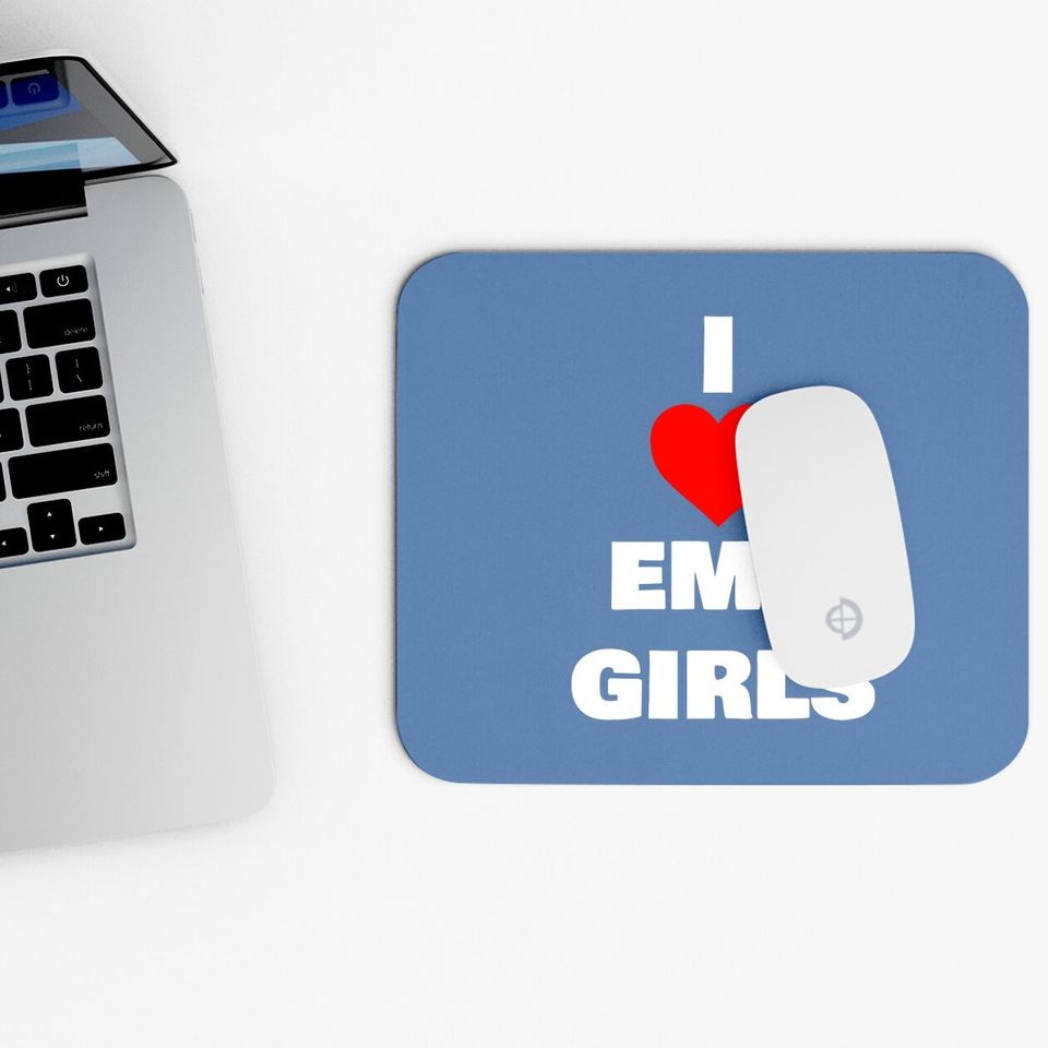 I Love Emo Girls Mouse Pad