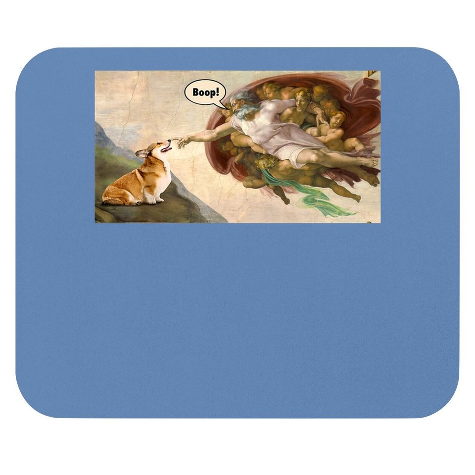 Boop The Snoot Of Welsh Corgi Funny Mouse Pad