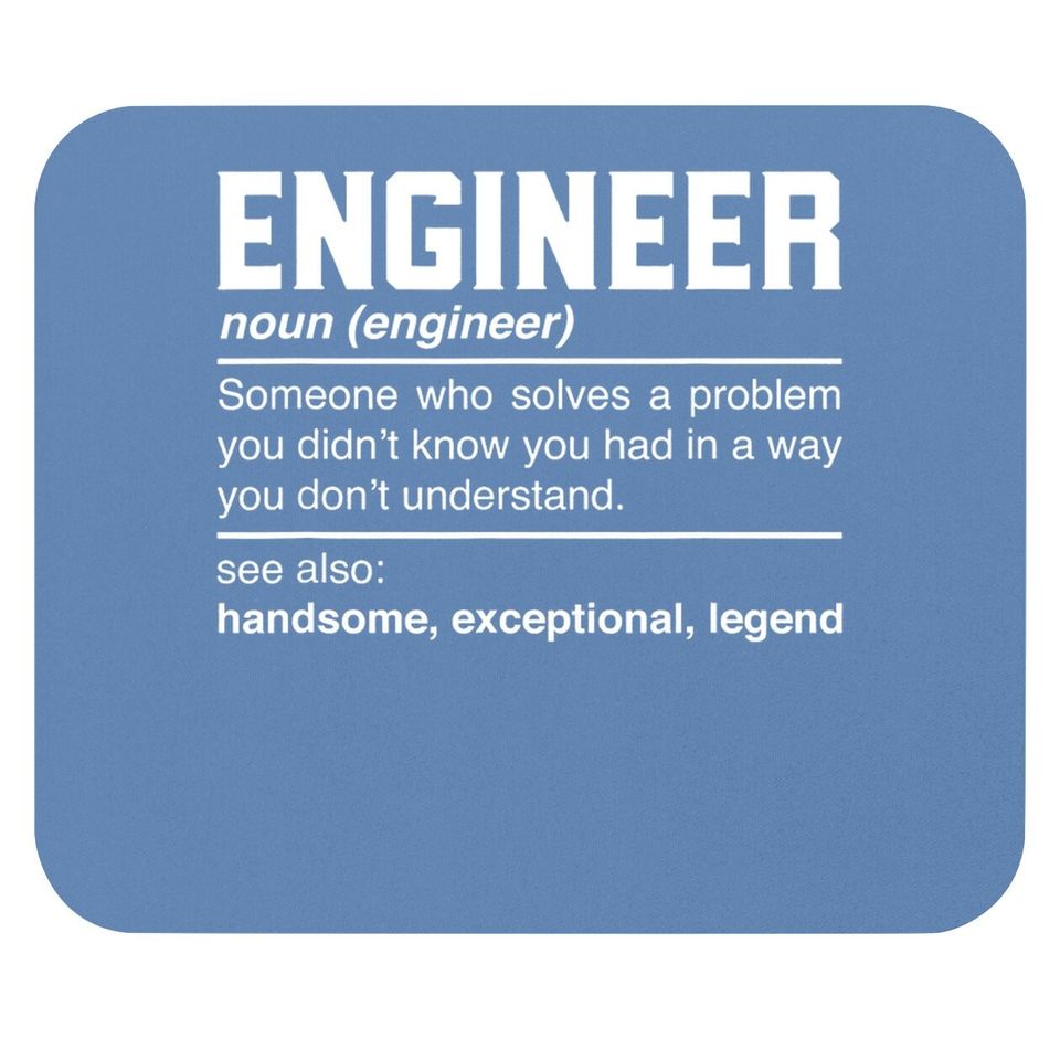 Engineer Definition Technologist Mouse Pad