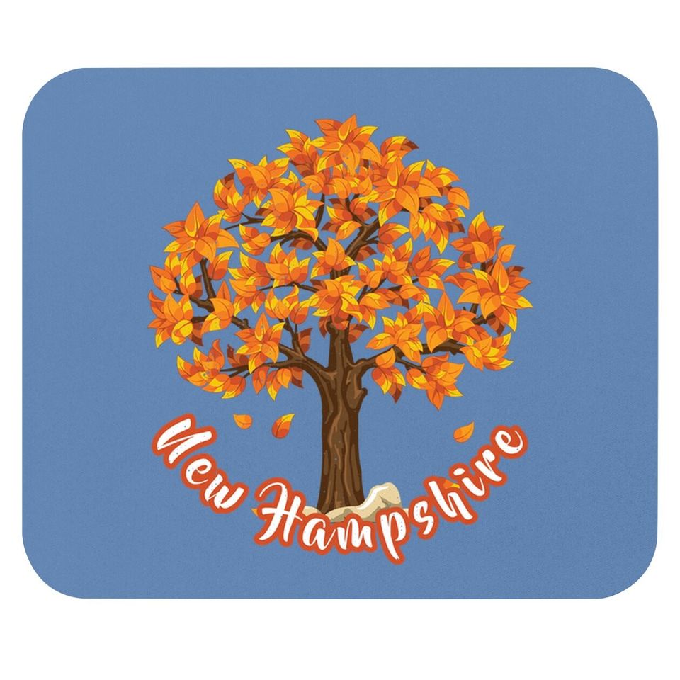 Distressed Visit New Hampshire Autumn Leaves Leaf Peeping Mouse Pad