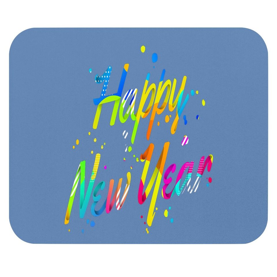 Happy New Year Mouse Pad 2022 New Years Eve Mouse Pad