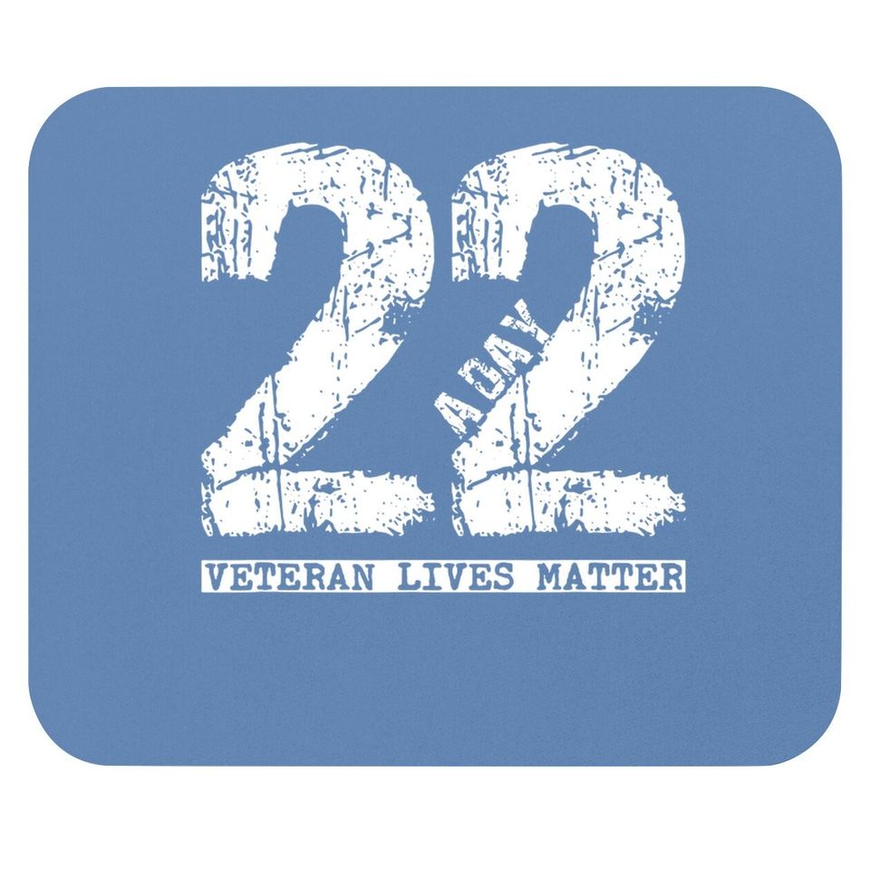 22 A Day Veteran Mouse Pad - 22 A Day Veteran Suicide Apparel Mouse Pad