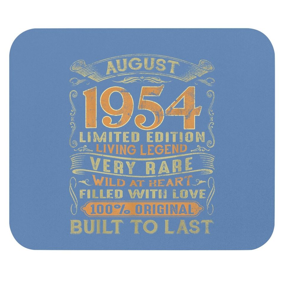 Vintage 65 Years Old August 1954 Mouse Pad