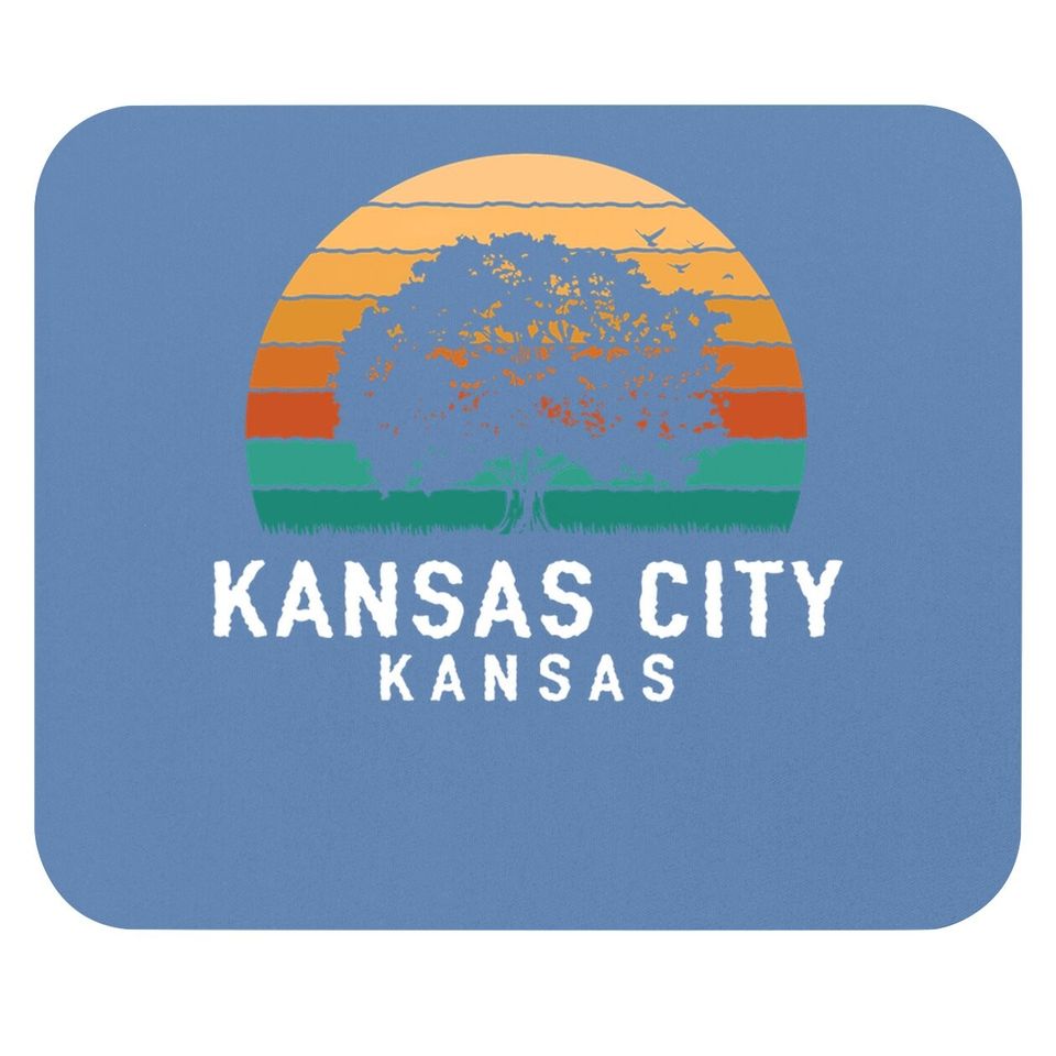 Kansas City Vintage Sunset Mouse Pad