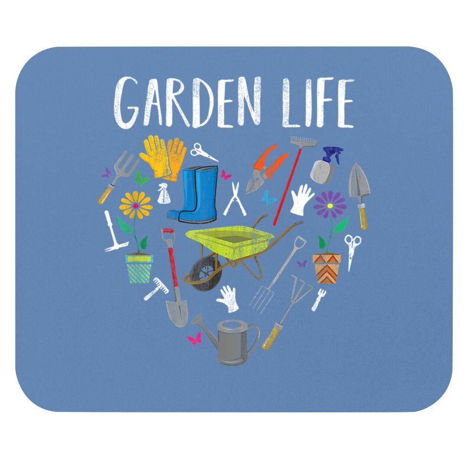 Distressed Garden Life Gardening Gift Ideas Mouse Pad