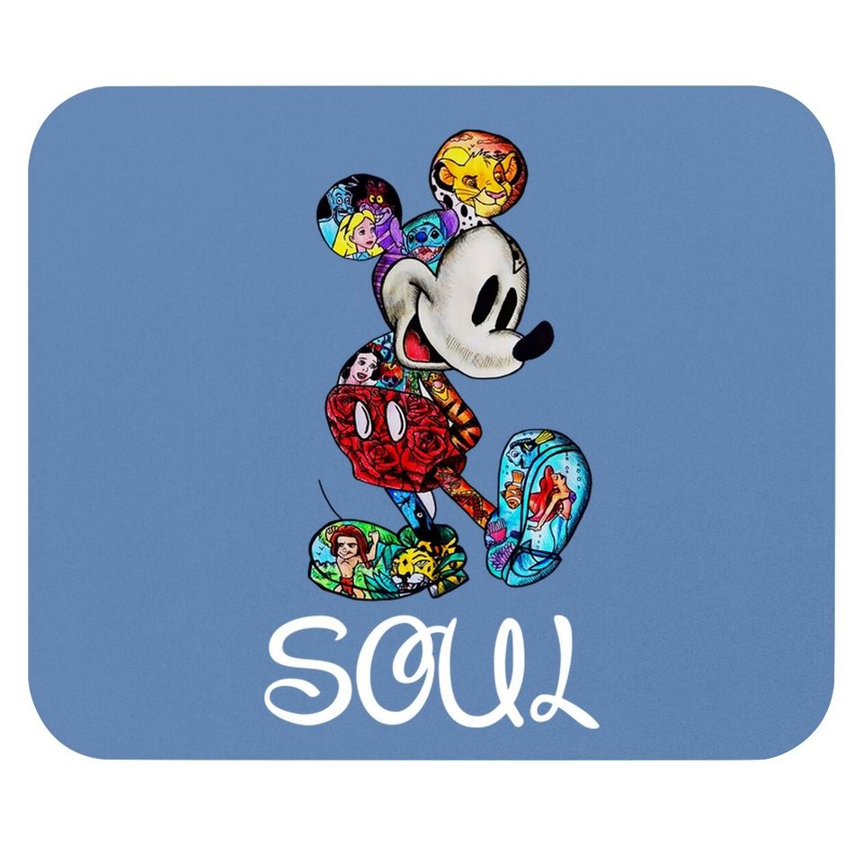 Matching Couple Disney Soul Mate Mickey Mouse Mouse Pad