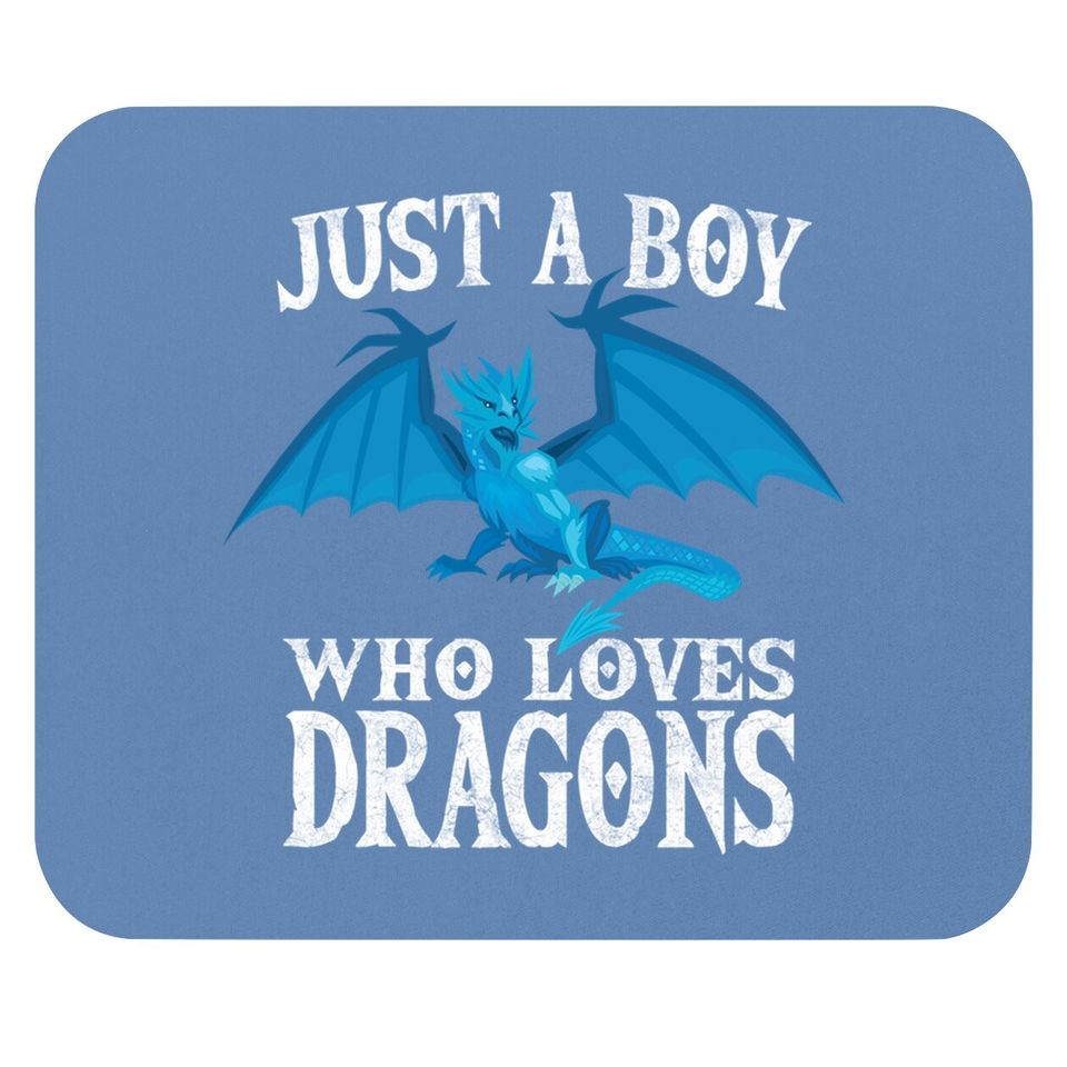 Just A Boy Who Loves Dragons Dragon Costume Gift Mouse Pad
