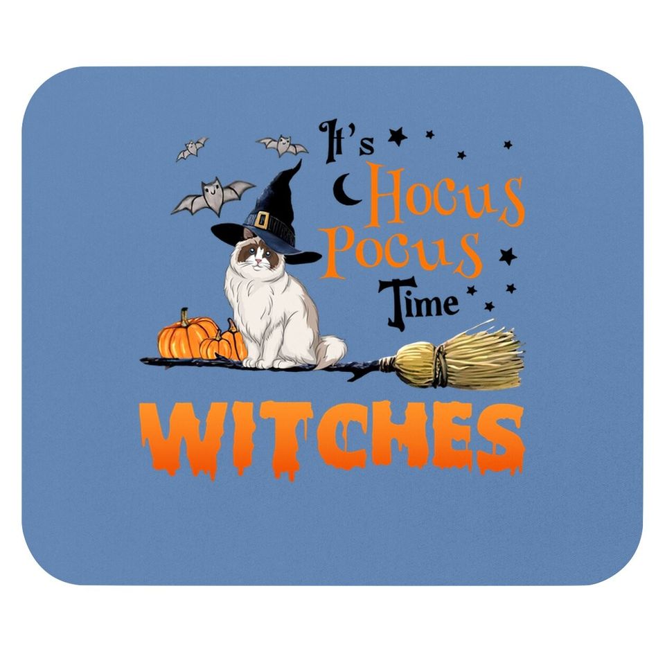 Hocus Pocus Time Wiches Cat Classic Mouse Pad