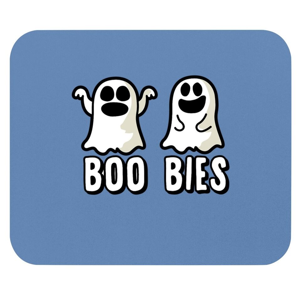 Boobies Ghost Halloween Mouse Pad