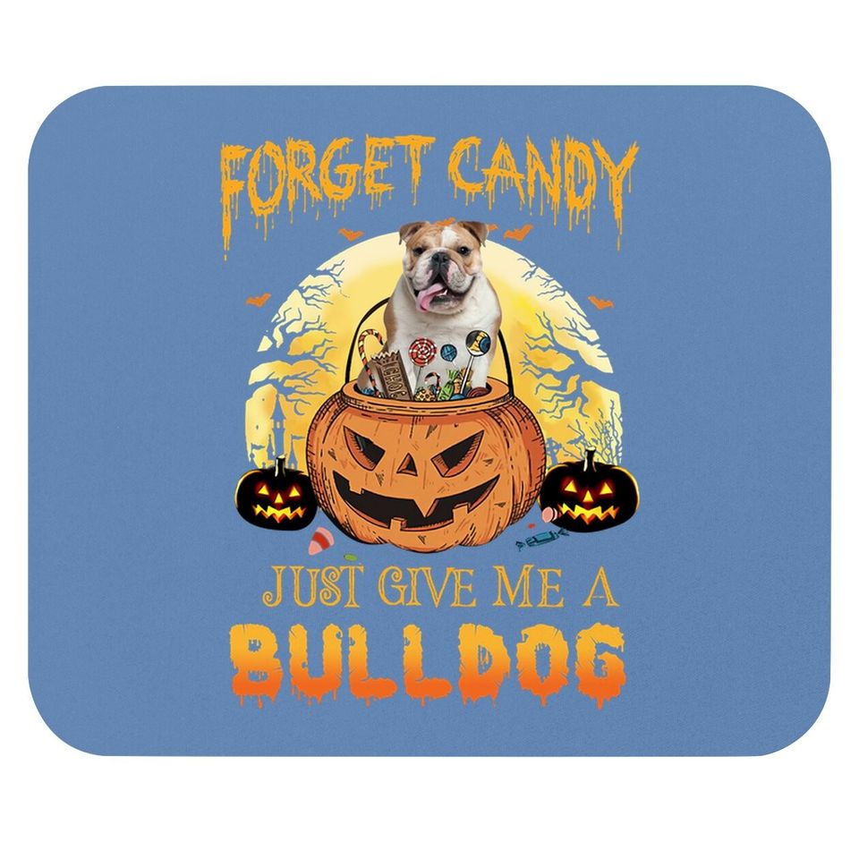 Candy Pumpkin Bulldog Mouse Pad