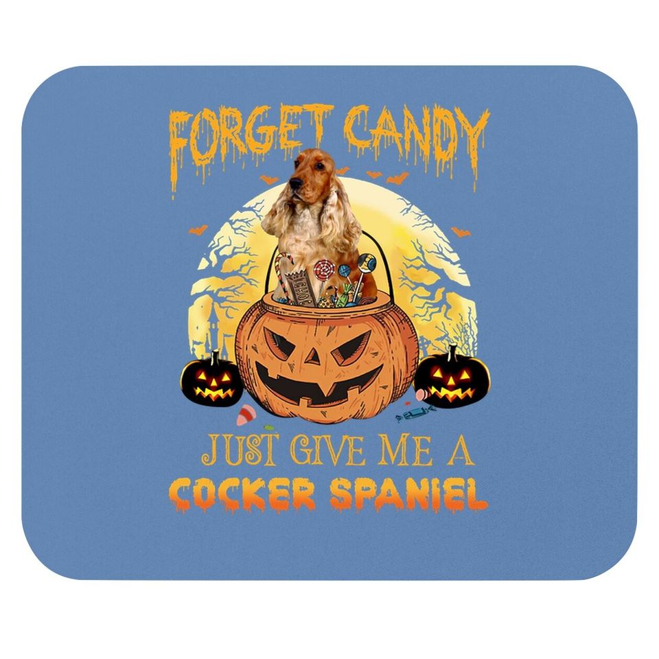 Candy Pumpkin Cocker Spaniel Mouse Pad