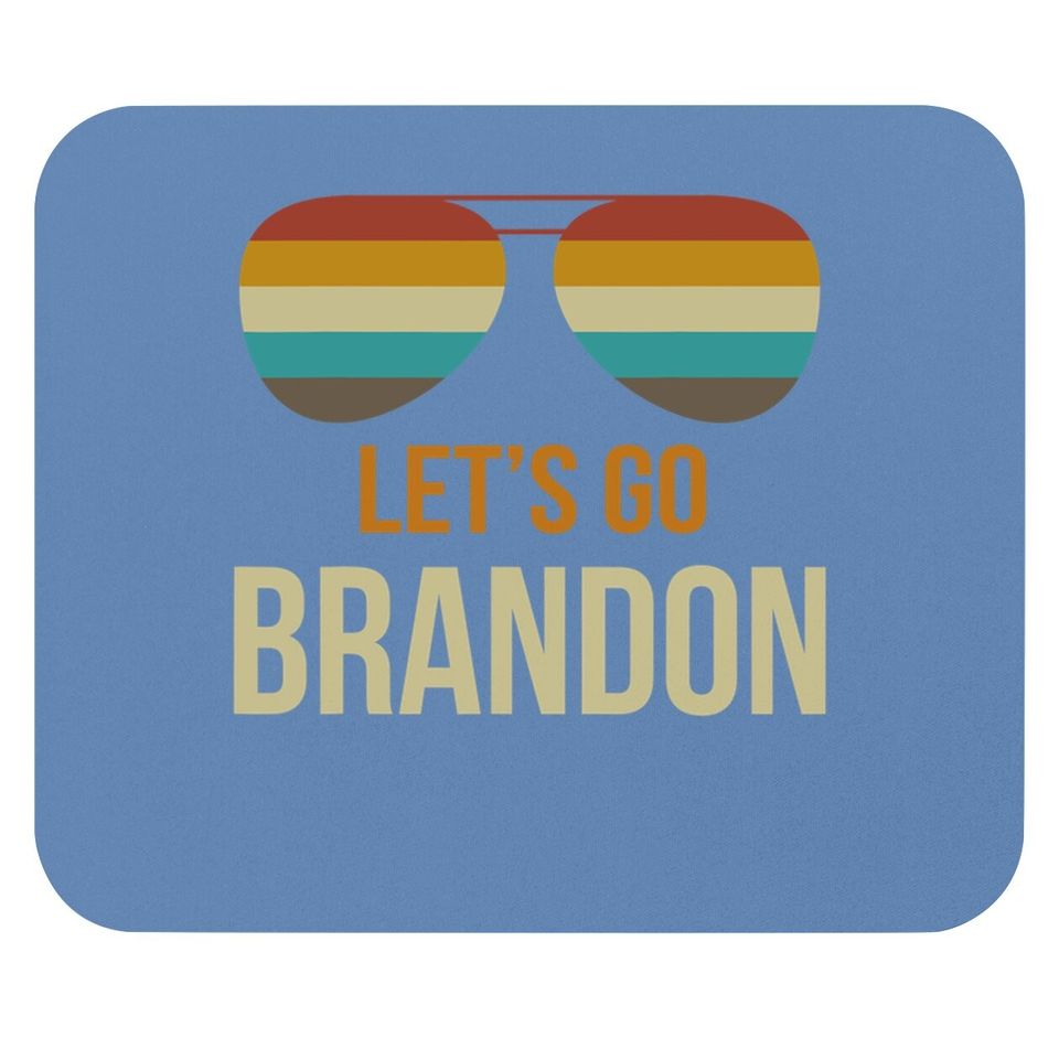 Let's Go Brandon Retro Vintage Sunglasses Mouse Pad