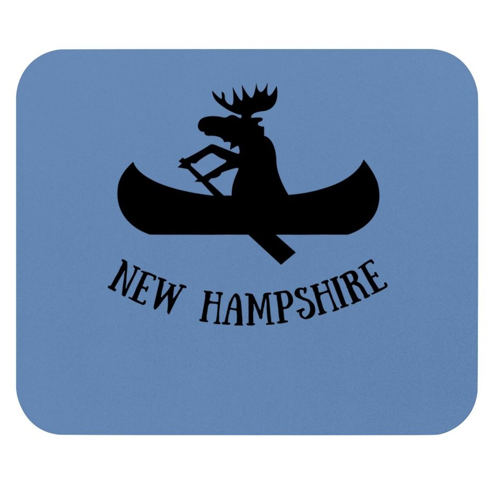 New Hampshire Moose Canoe Vacation Mouse Pad