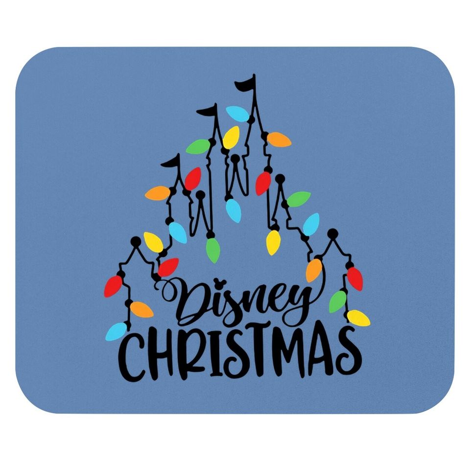 Christmas Disney Christmas Castle Family Matching Mouse Pad