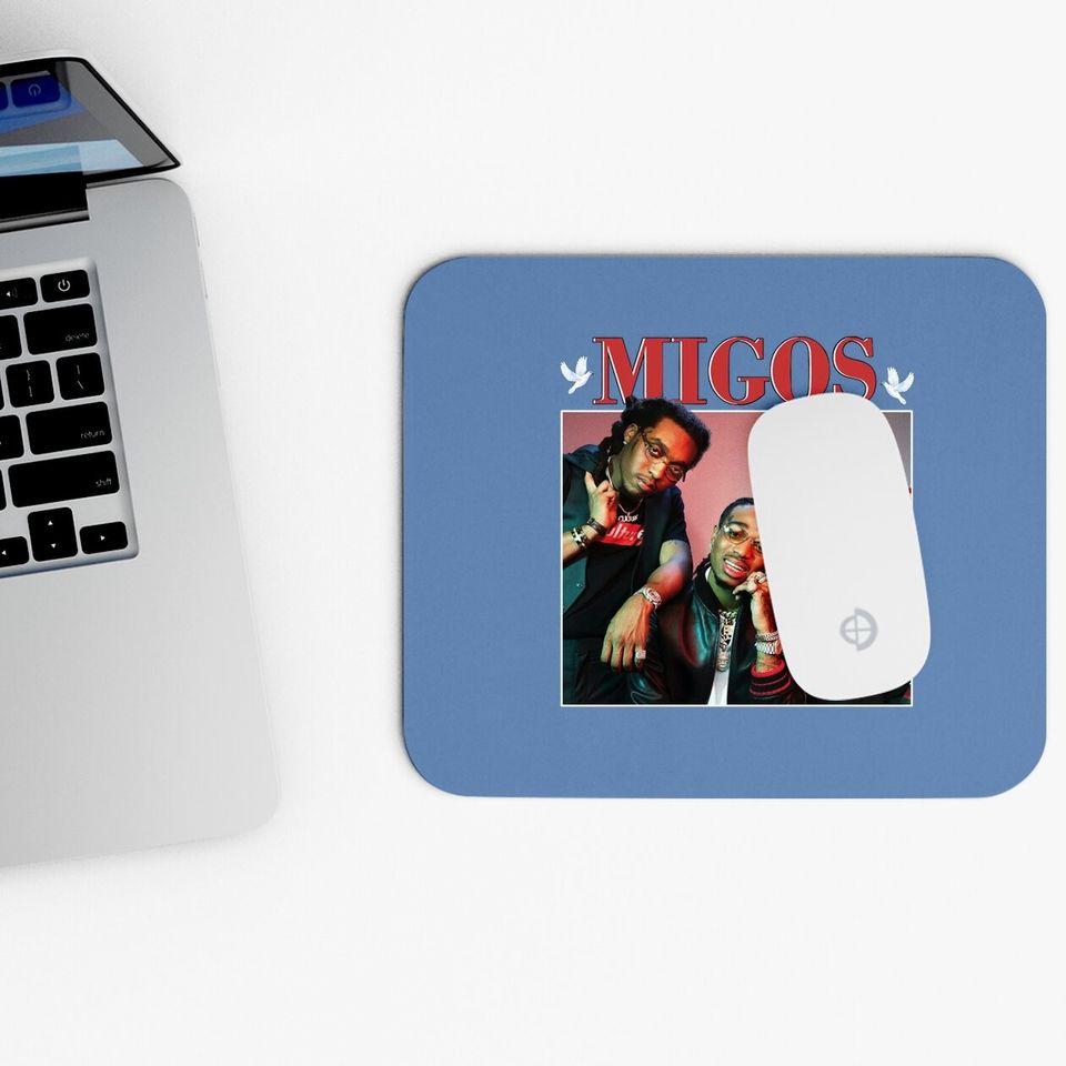 Migos Hip Hop 90s Vintage Mouse Pad