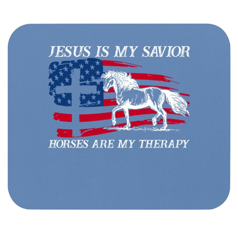 Horses Are My Therapy Classic Mouse Pad
