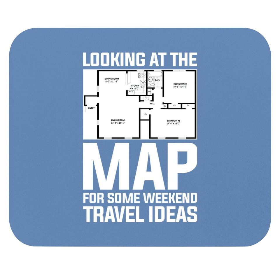 Looking At The Map For Some Weekend Travel Ideas Mouse Pad