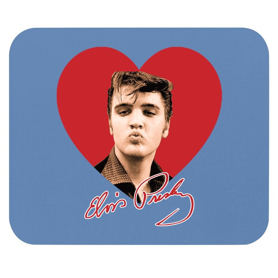 Elvis Smooches Mouse Pad