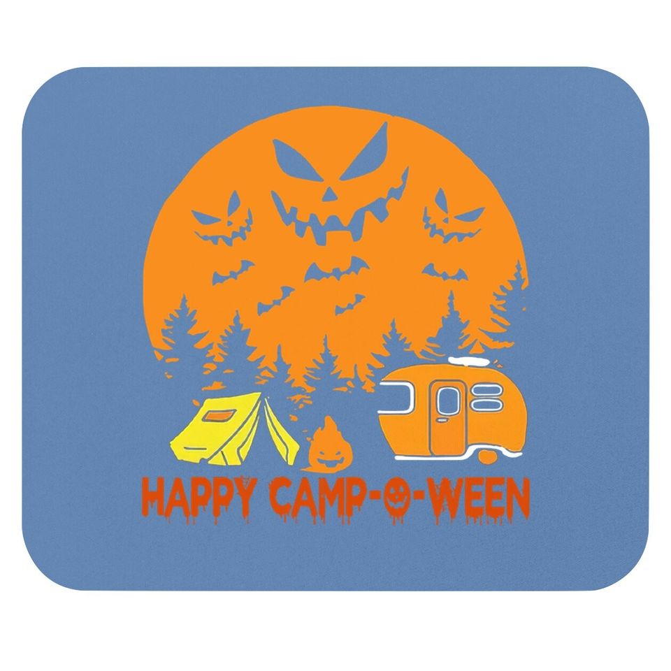 Happy Camp-o-ween Halloween Camping Camper Mouse Pad