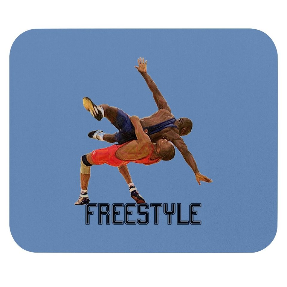 Wrestling Freestyle Mouse Pad