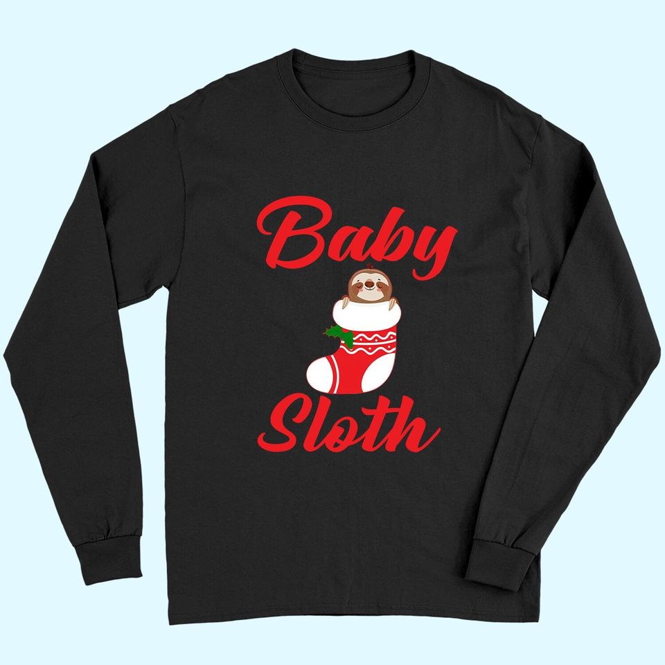 Sloth Christmas Family Matching Baby Long Sleeves