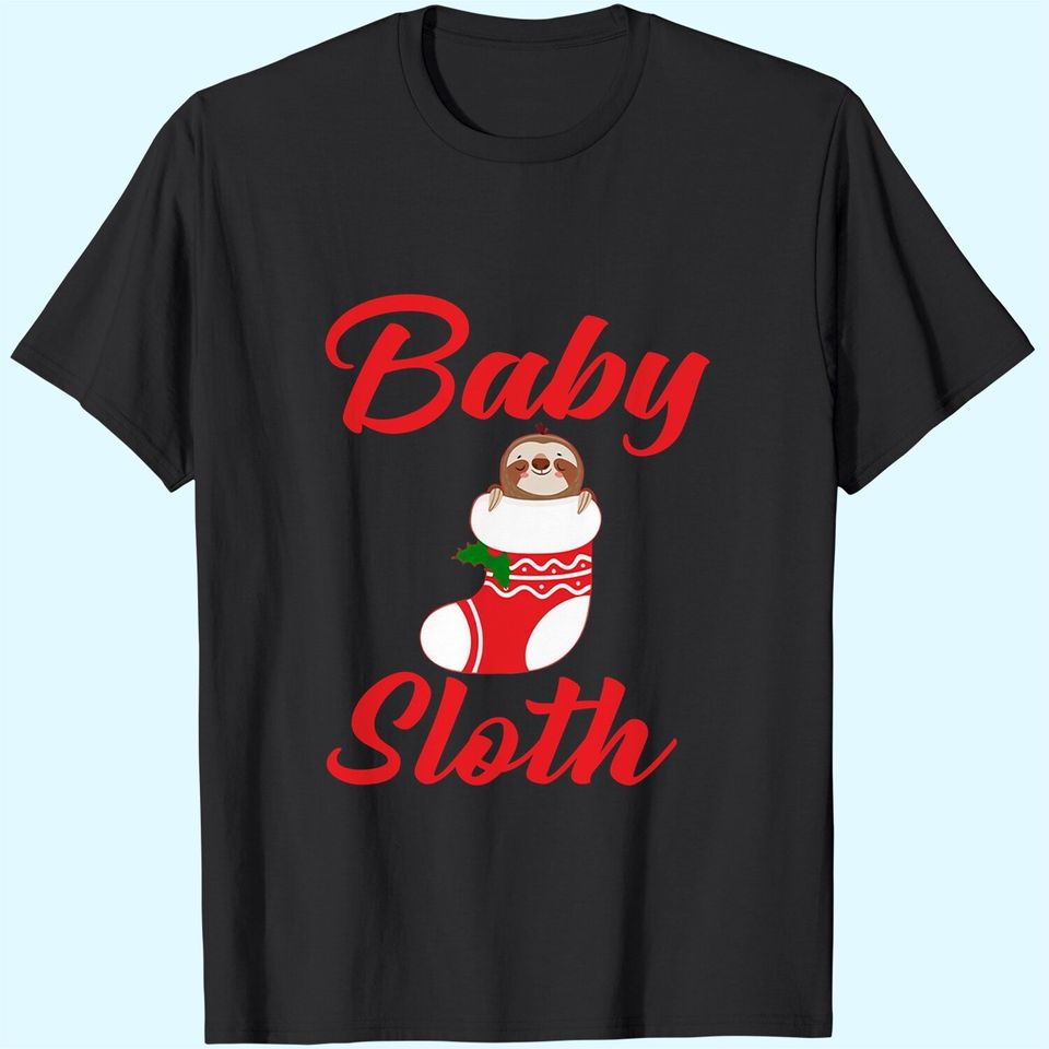 Sloth Christmas Family Matching Baby T-Shirts