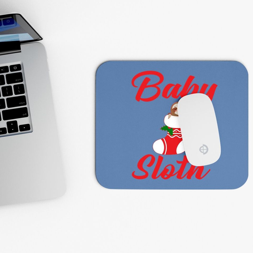 Sloth Christmas Family Matching Baby Mouse Pads