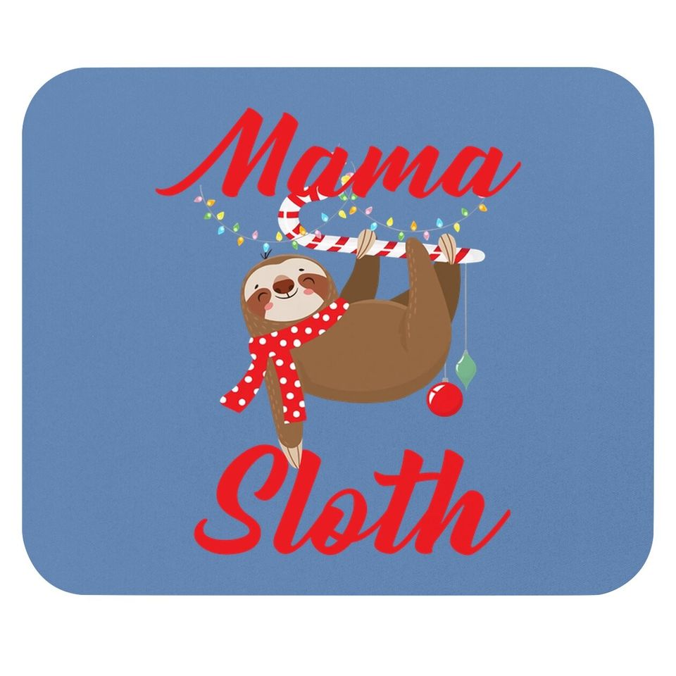 Sloth Christmas Family Matching Mama Mouse Pads