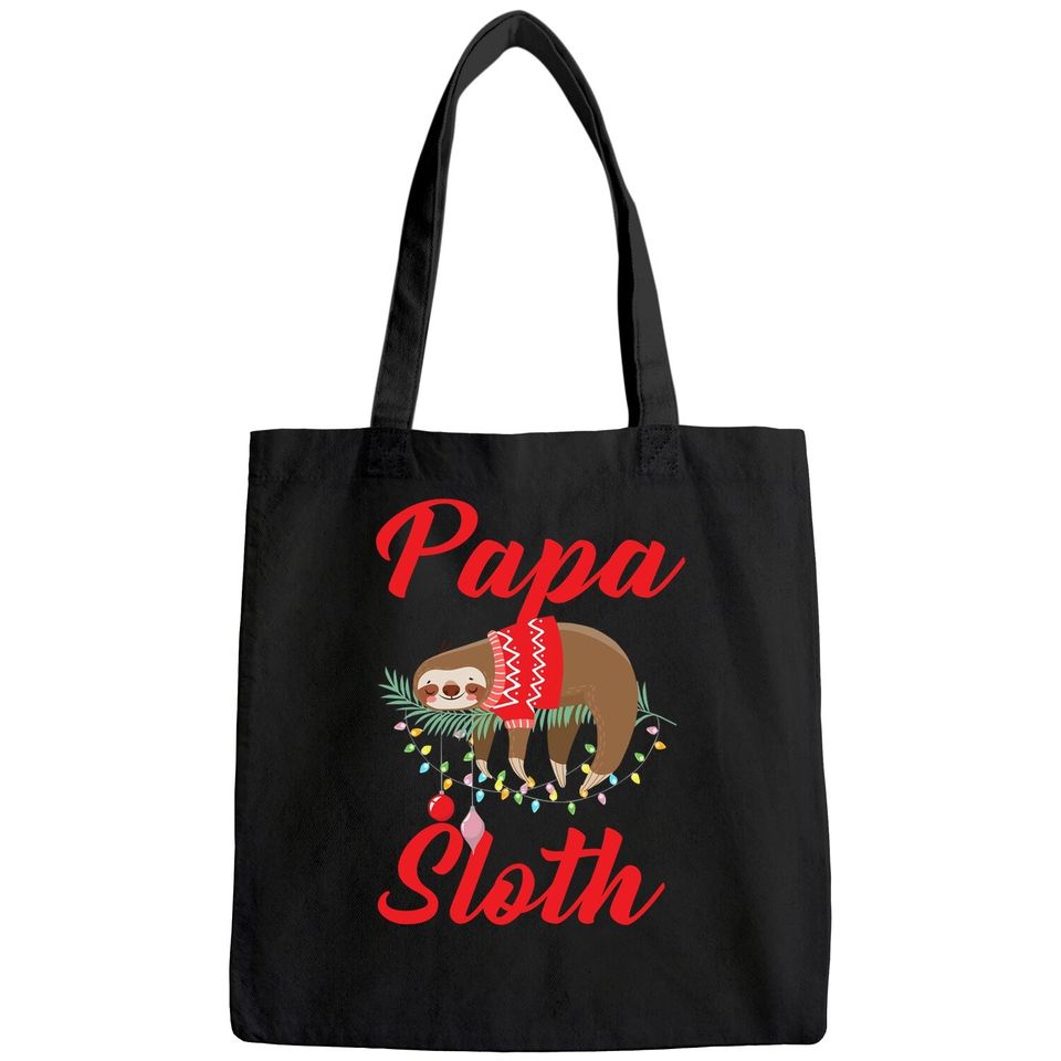 Sloth Christmas Family Matching Papa Bags