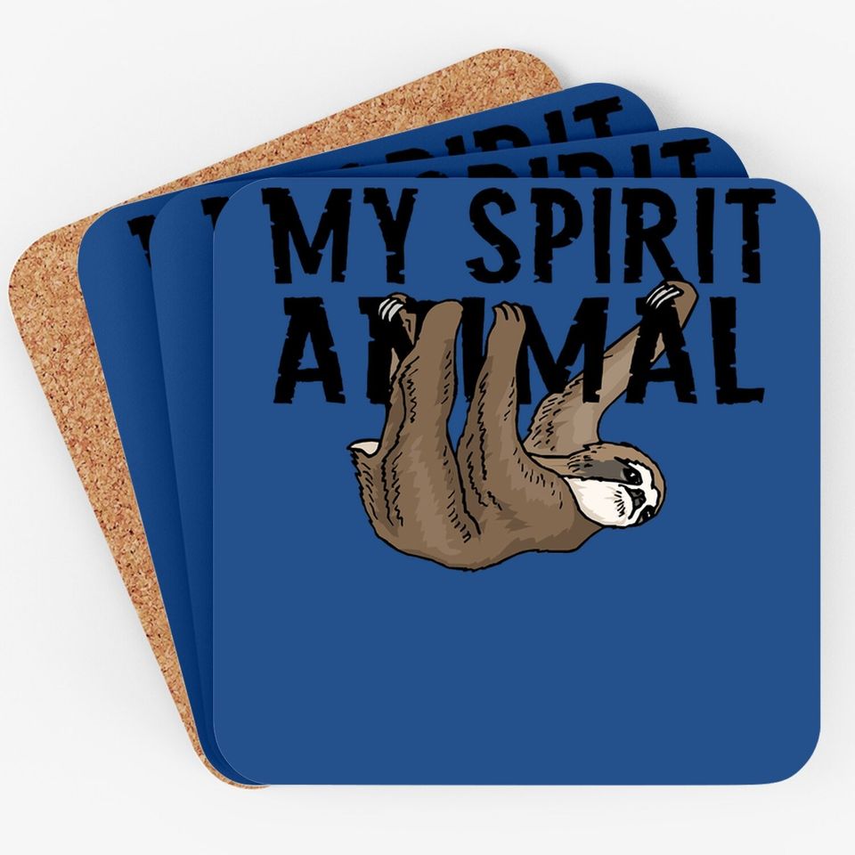 Sloth My Spirit Animal Youth Coaster