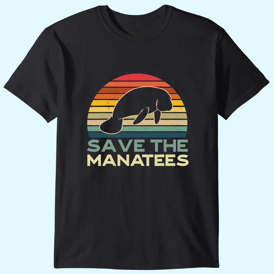 Save The Manatees Sea Cows Dugong T Shirt