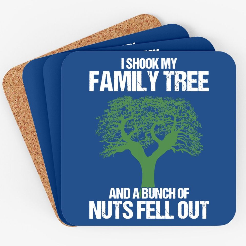 Genealogy Puns Genealogist I Shook My Family Tree Historian Coaster