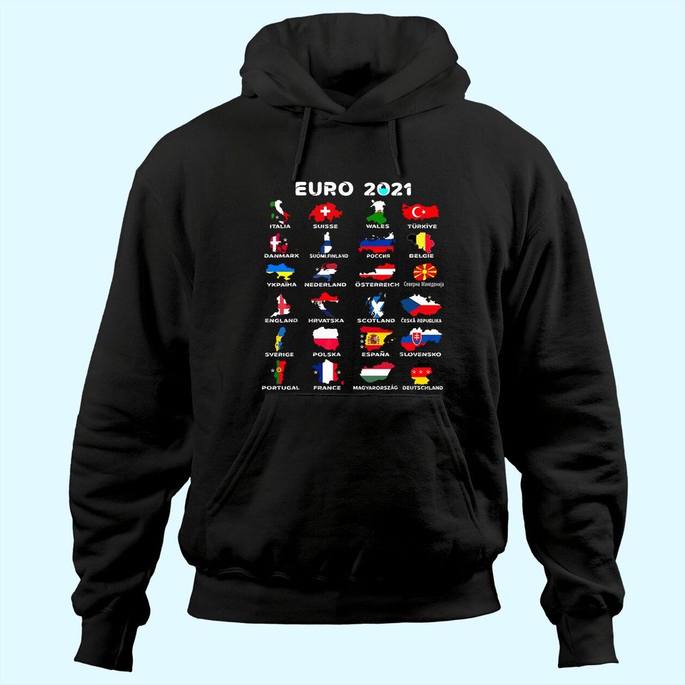 Euro 2021 Men's Hoodie All Countries Participating In Euro