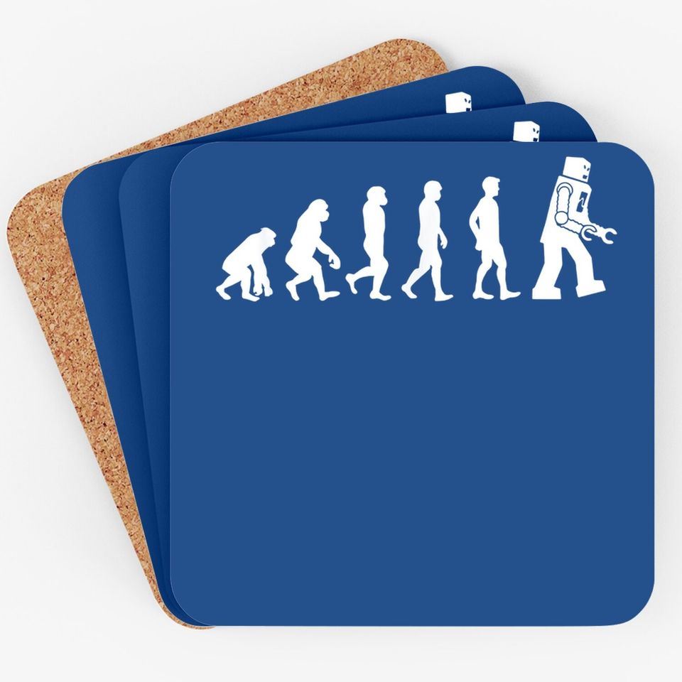 Funny Coaster - Ape, Monkey, Man To Robot Evolution Coaster