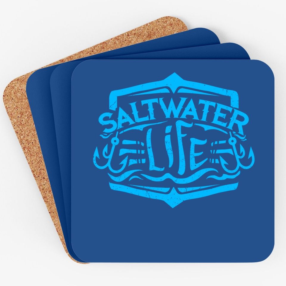 Saltwater Life Coaster - Fishing Coaster Coaster