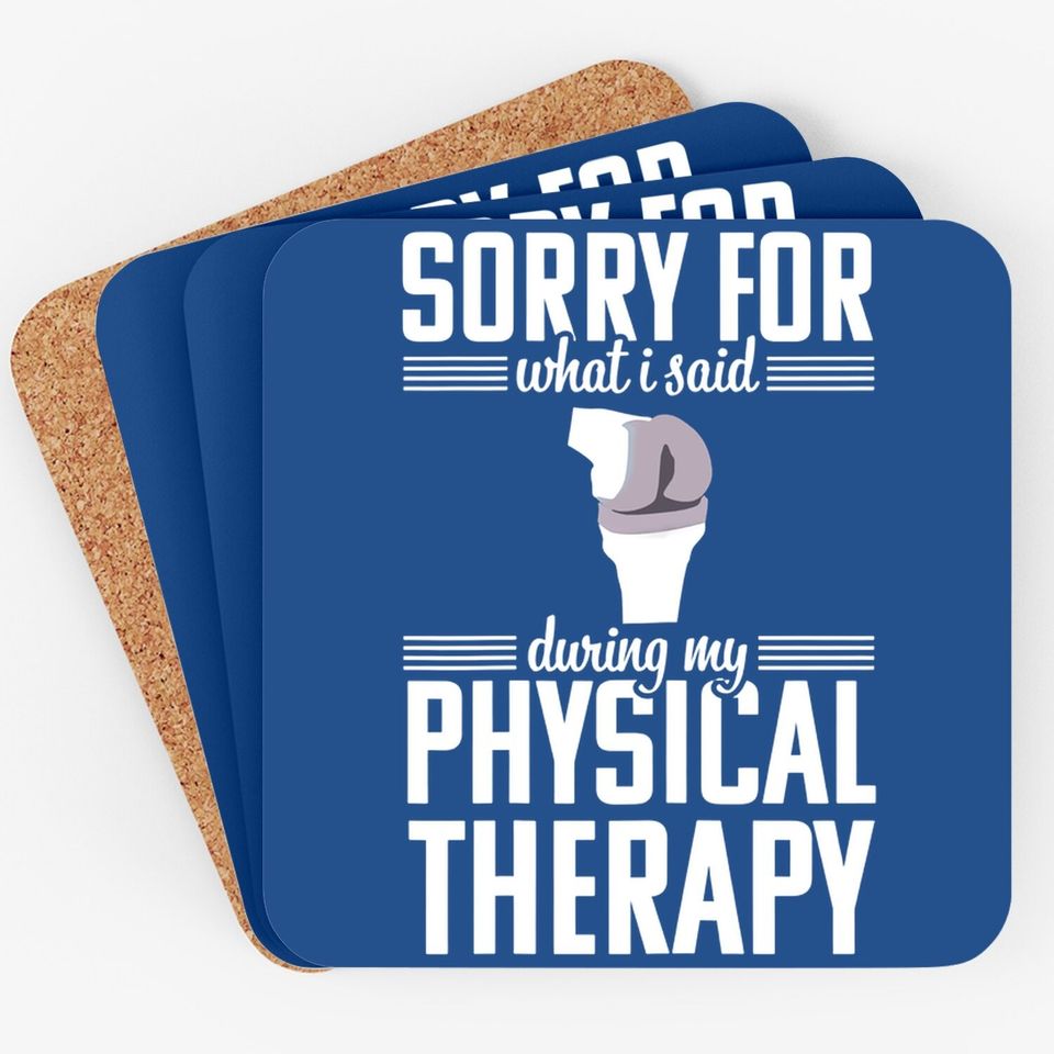 Knee Replacement Funny Therapy Surgery Recovery Gift Coaster