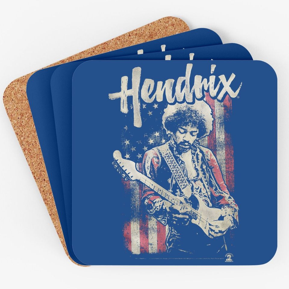 Jimi Hendrix - Flag Hendrix Coaster