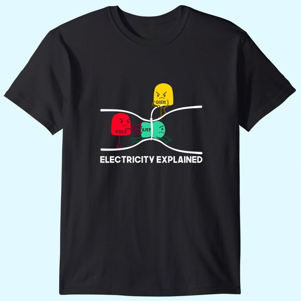 Electricity Explained Shirt I Teacher Nerd T Shirt