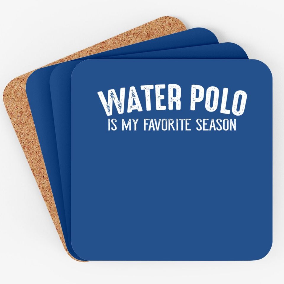 Water Polo Favorite Season Vintage Coaster