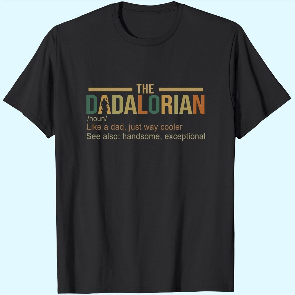 Agaoece Dadalorian Graphic T-Shirt Adult Father's Day Funny Tops Tee